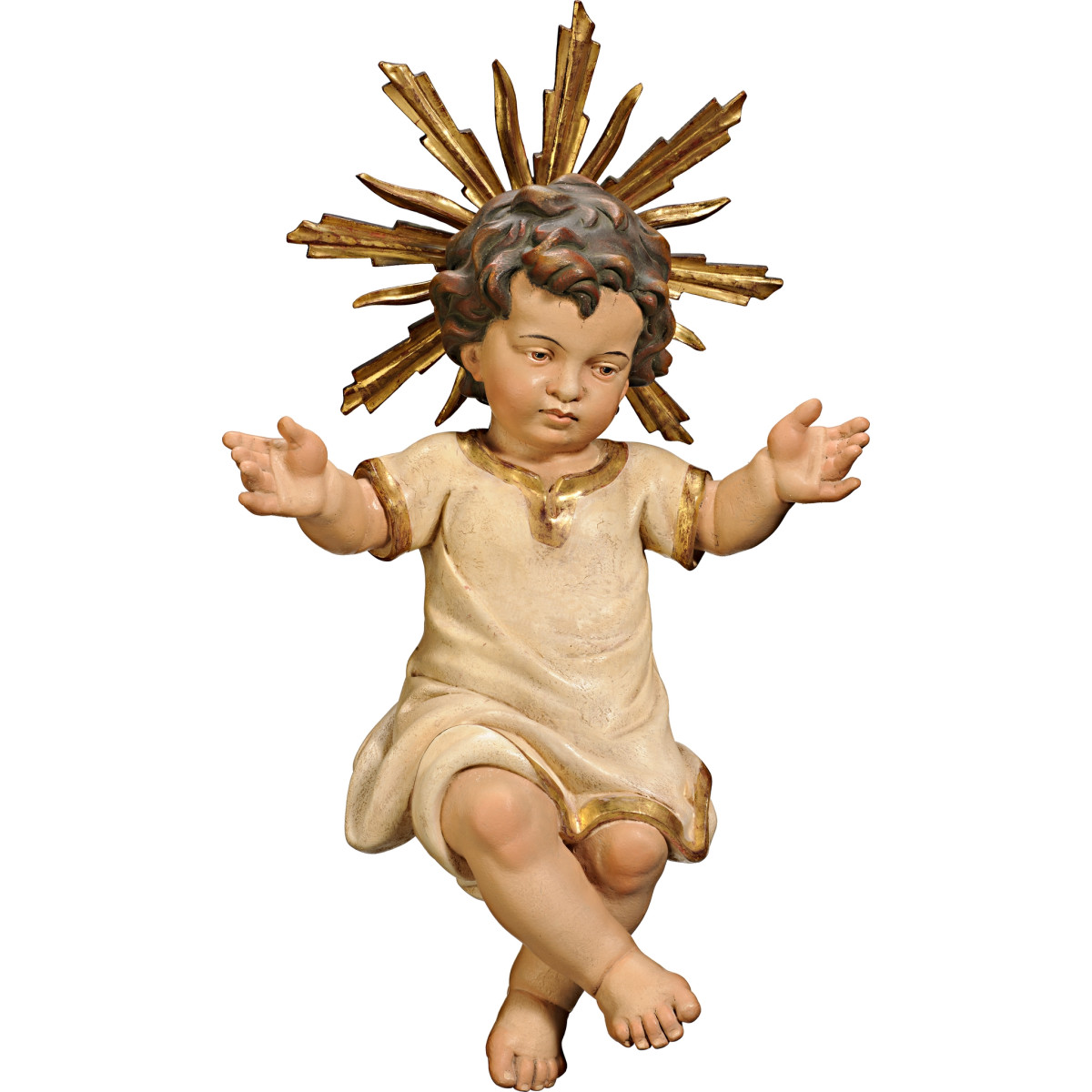 Niño Jesús vestido con aureola